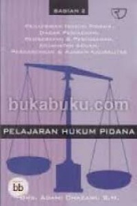 Pelajaran Hukum Pidana 2